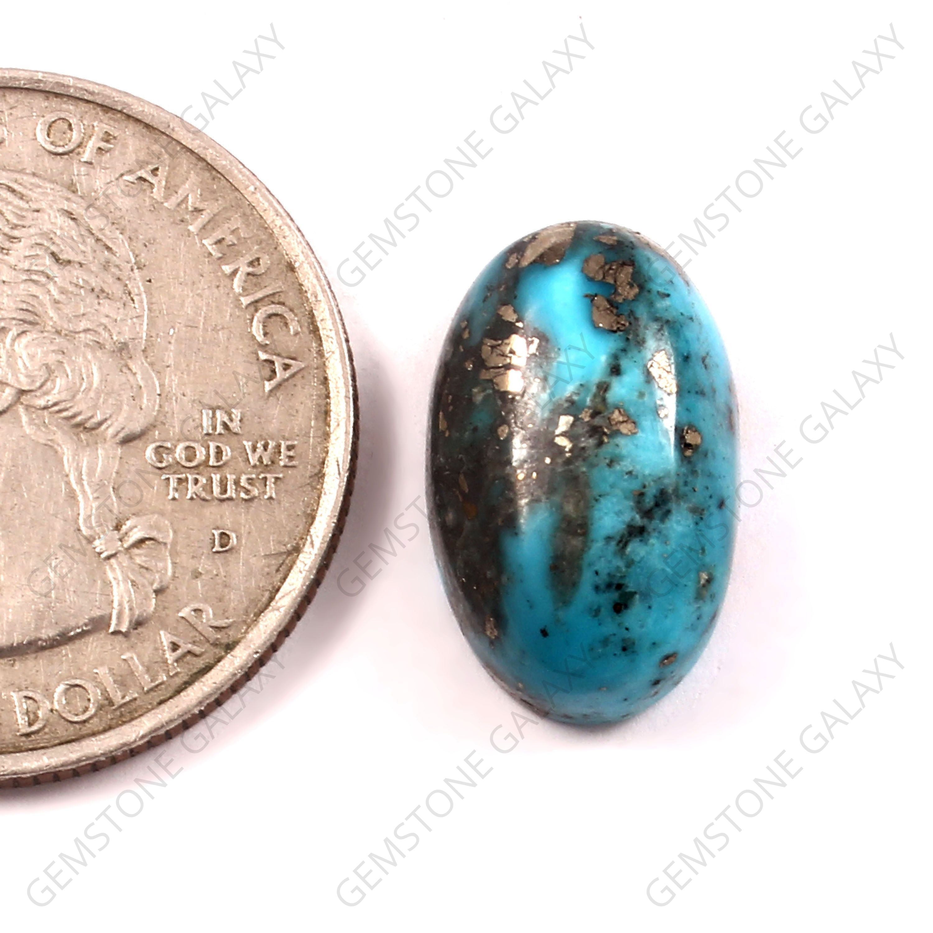 Irani Turquoise (Firoza) ( 8.8 Carat/ 9.65 Ratti)