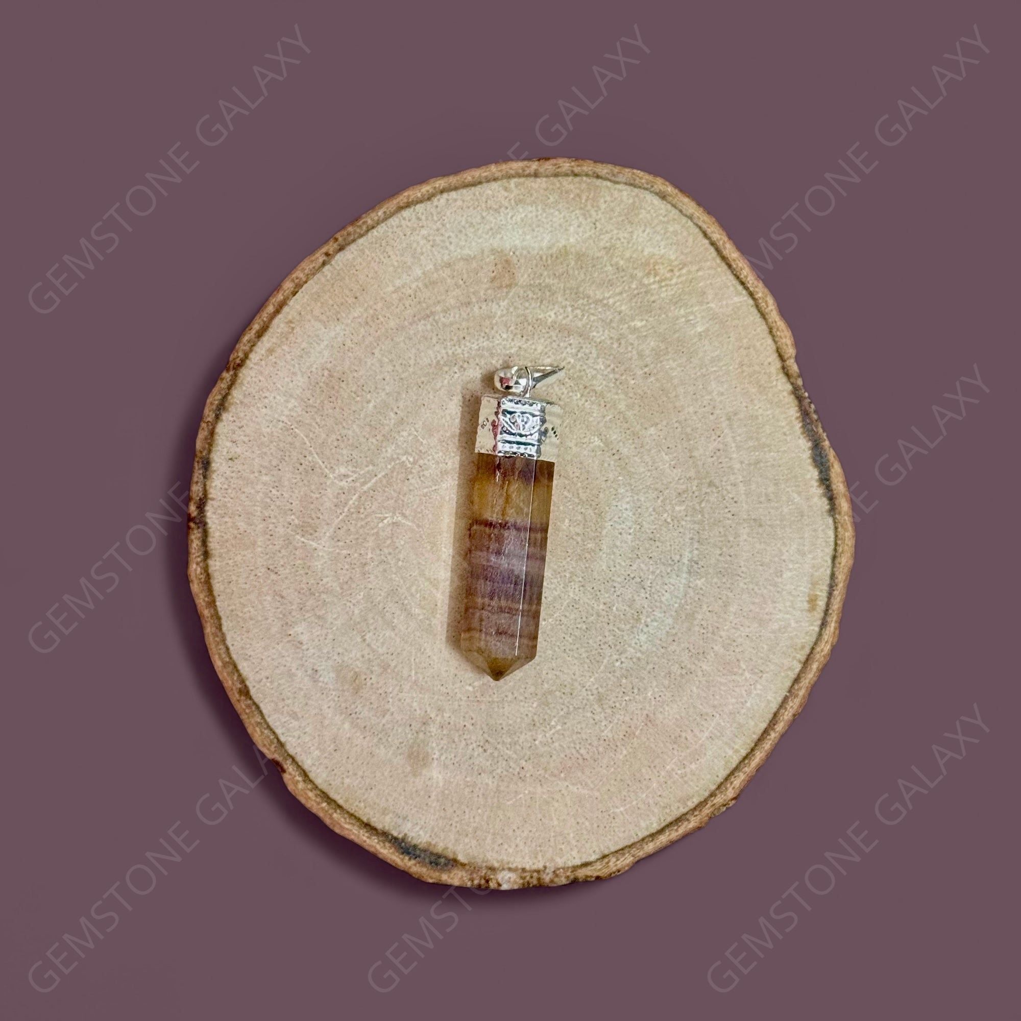 Fluorite Pencil Pendant