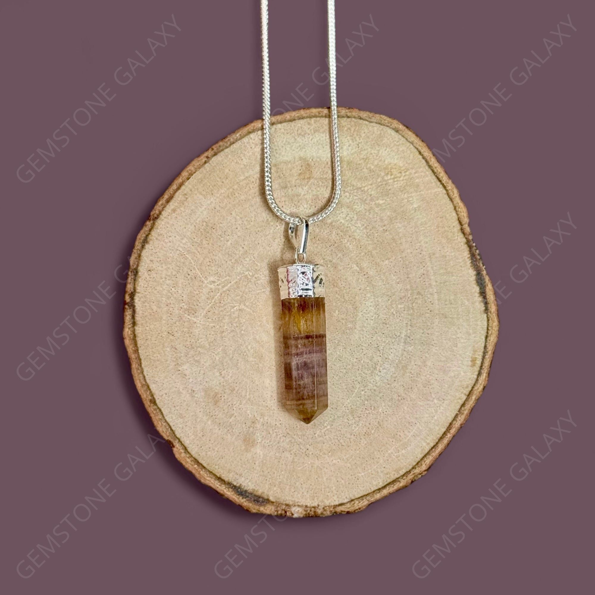 Fluorite Pencil Pendant