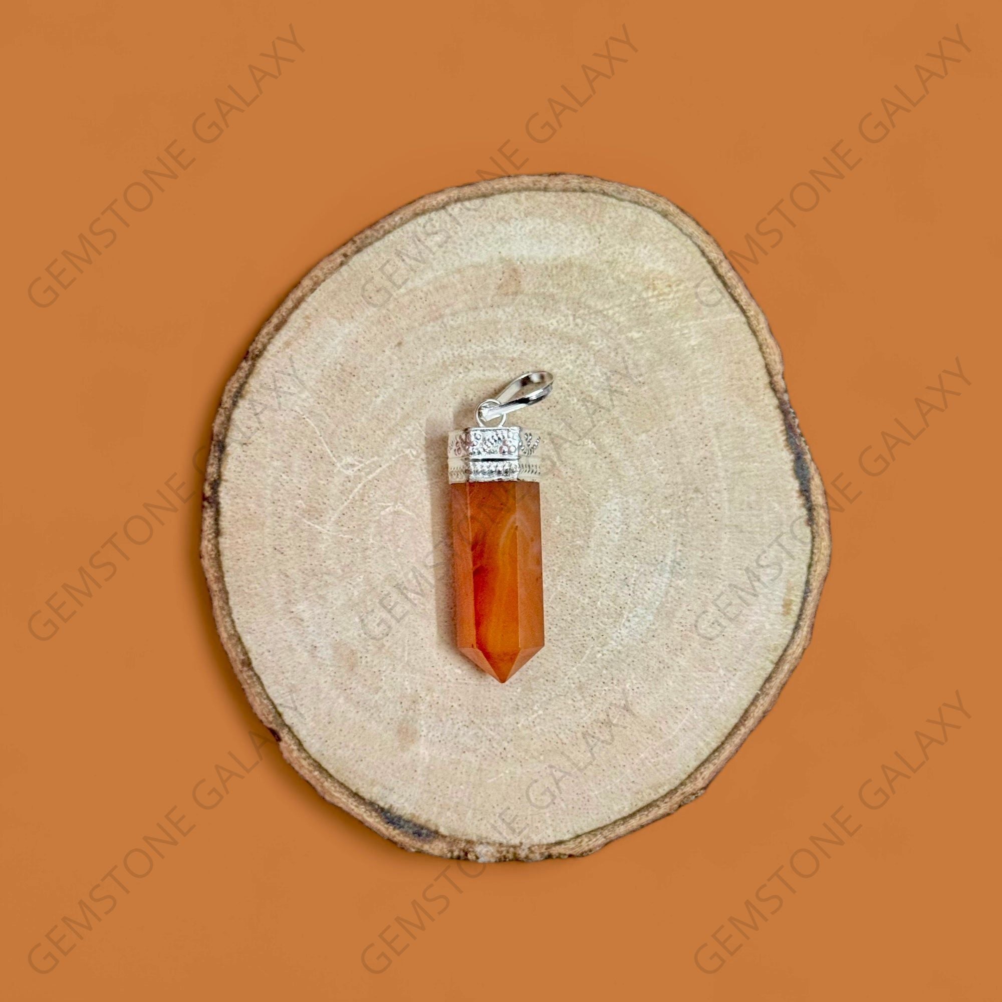 Carnelian Pencil Pendant