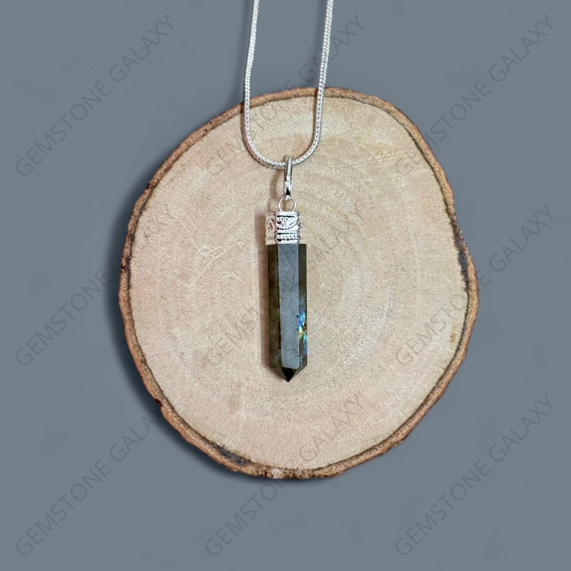 Labradorite Pencil Pendant