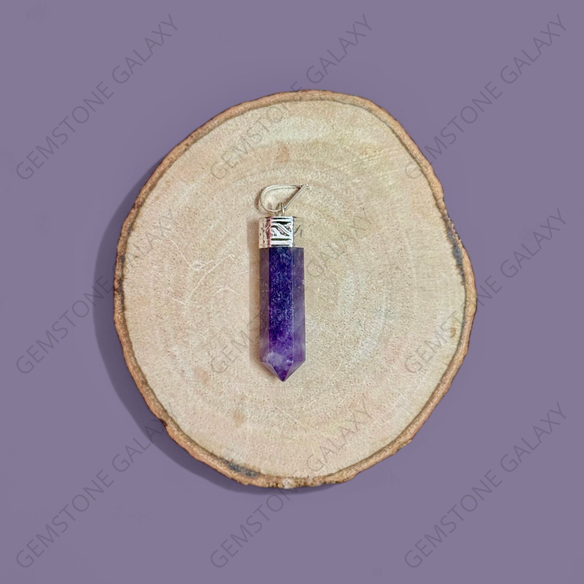 Lepidolite Pencil Pendant