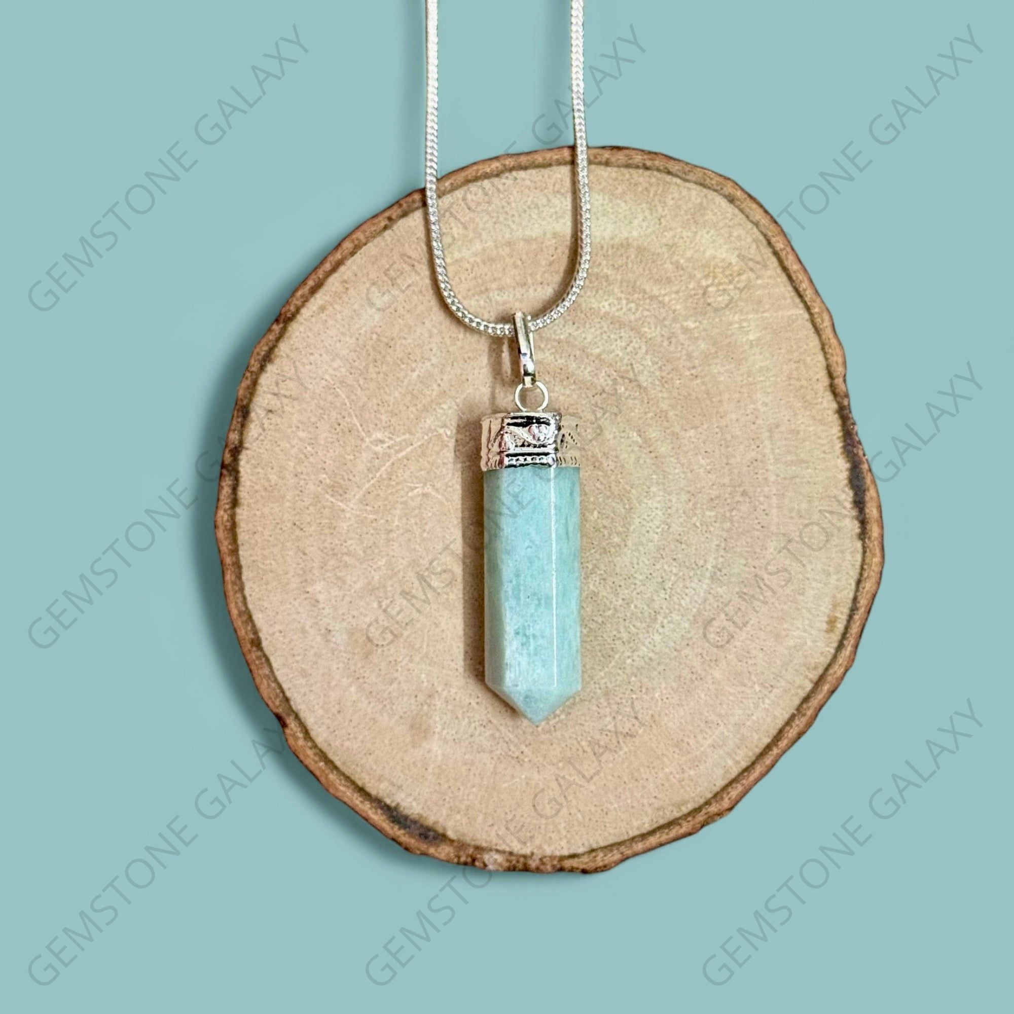 Amazonite Pencil Pendant