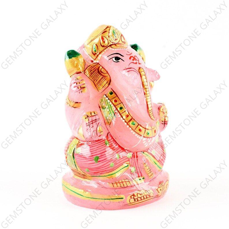 Lord Ganesha - Rose Quartz