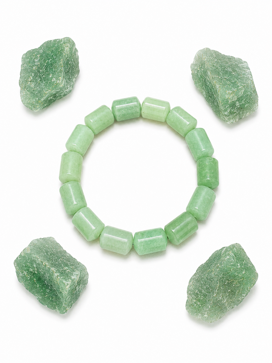Green Aventurine Tube Bracelet