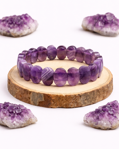 Amethyst Oval Cut Bracelet