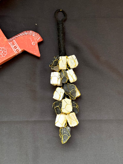 Black Tourmaline & Selenite Hanging