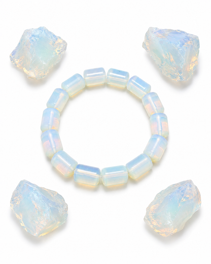 Opalite Tube Bracelet