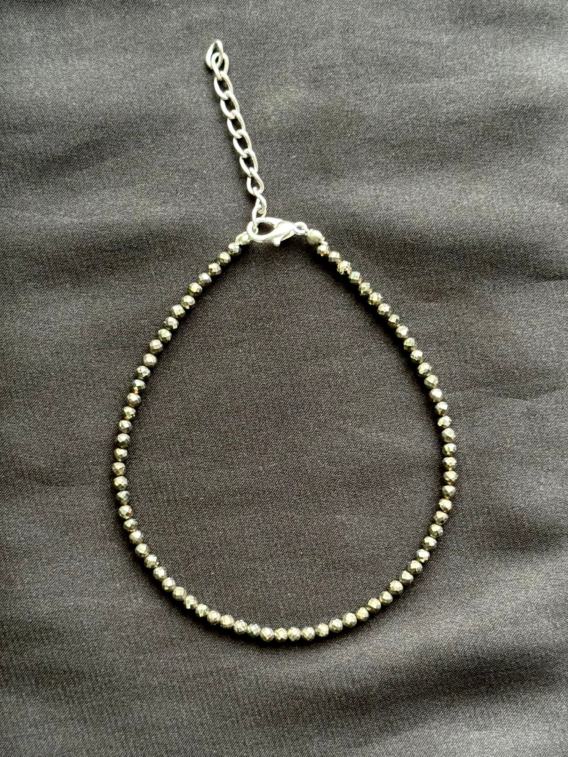 Pyrite Adjustable Anklet