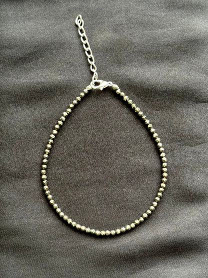 Pyrite Adjustable Anklet