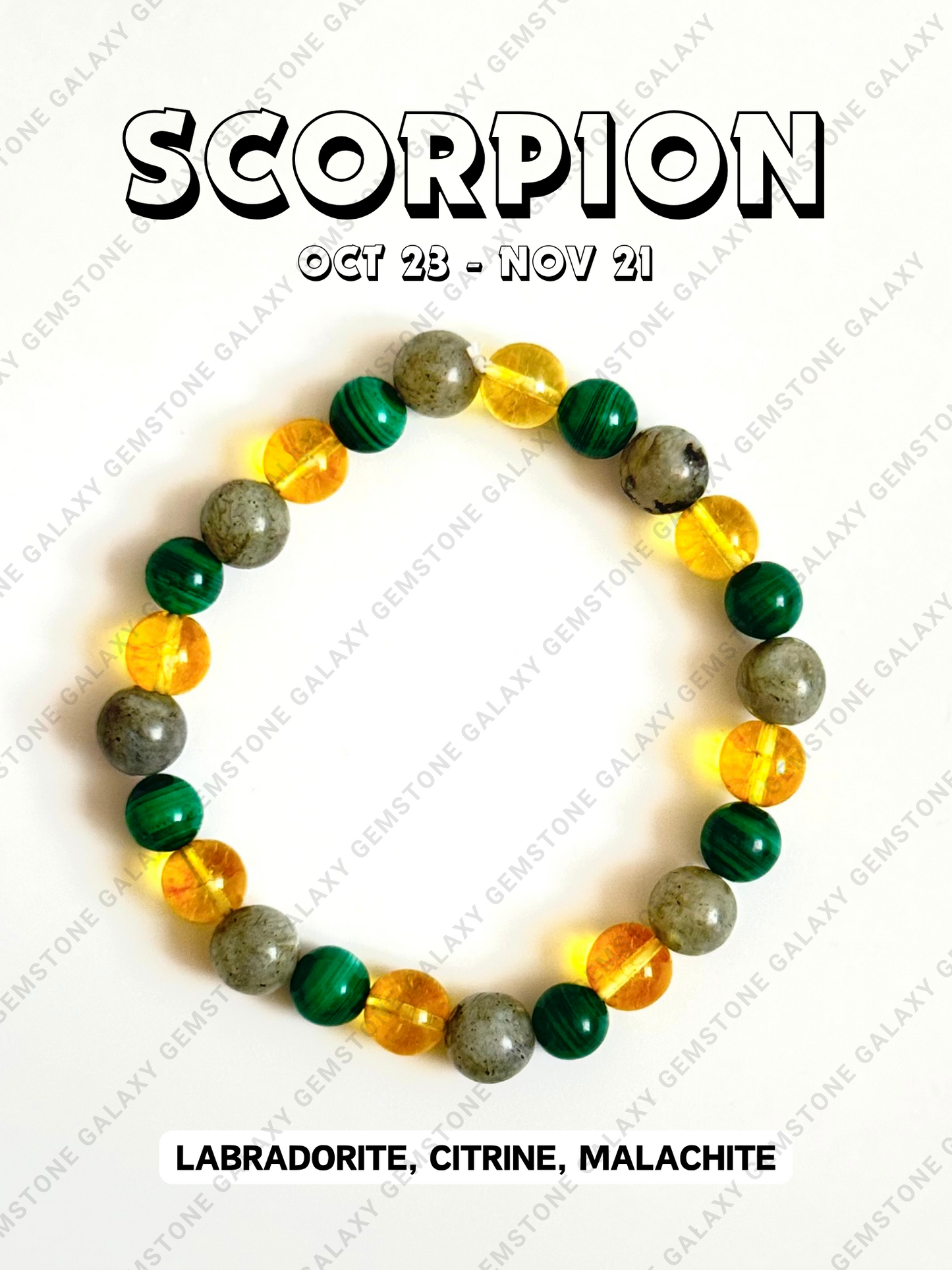 Scorpion Zodiac Bracelet (वृश्चिक राशि)
