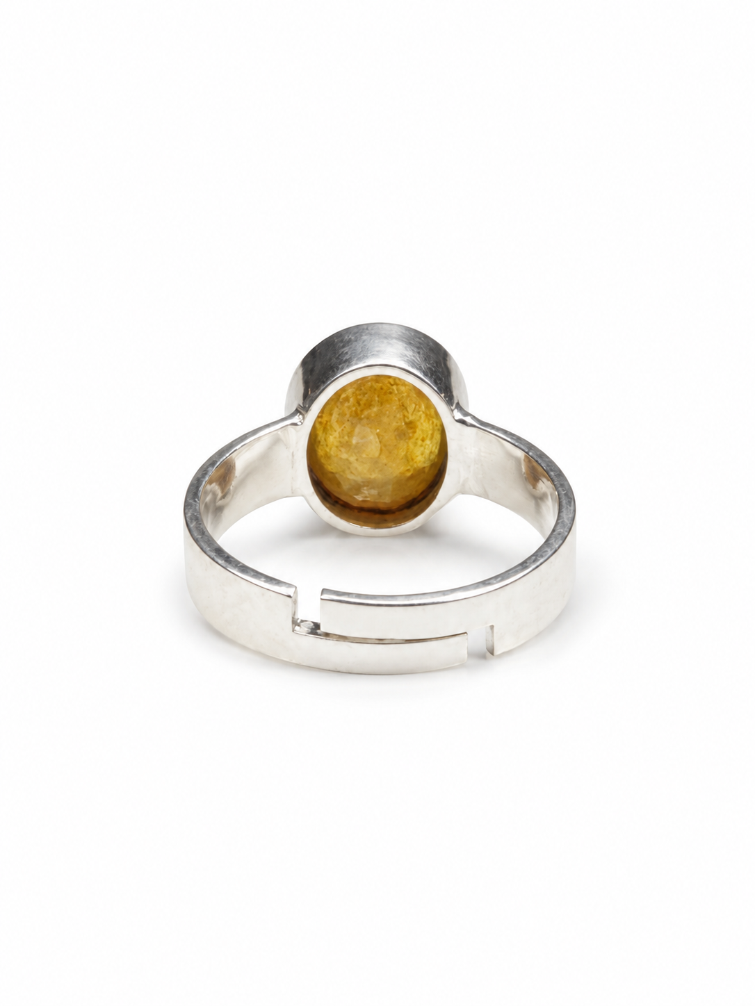 Yellow Sapphire (Pukhraj) Adjustable Ring