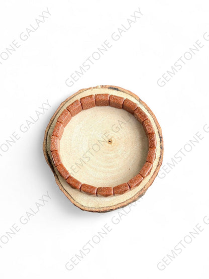 Sunstone Square Cut Bracelet