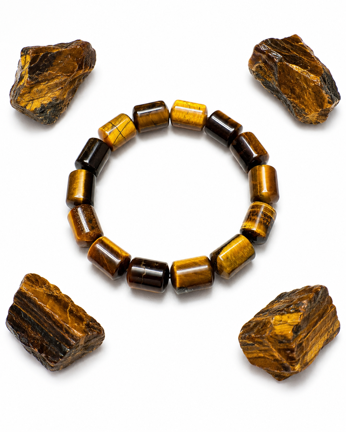 Tiger Eye Tube Bracelet
