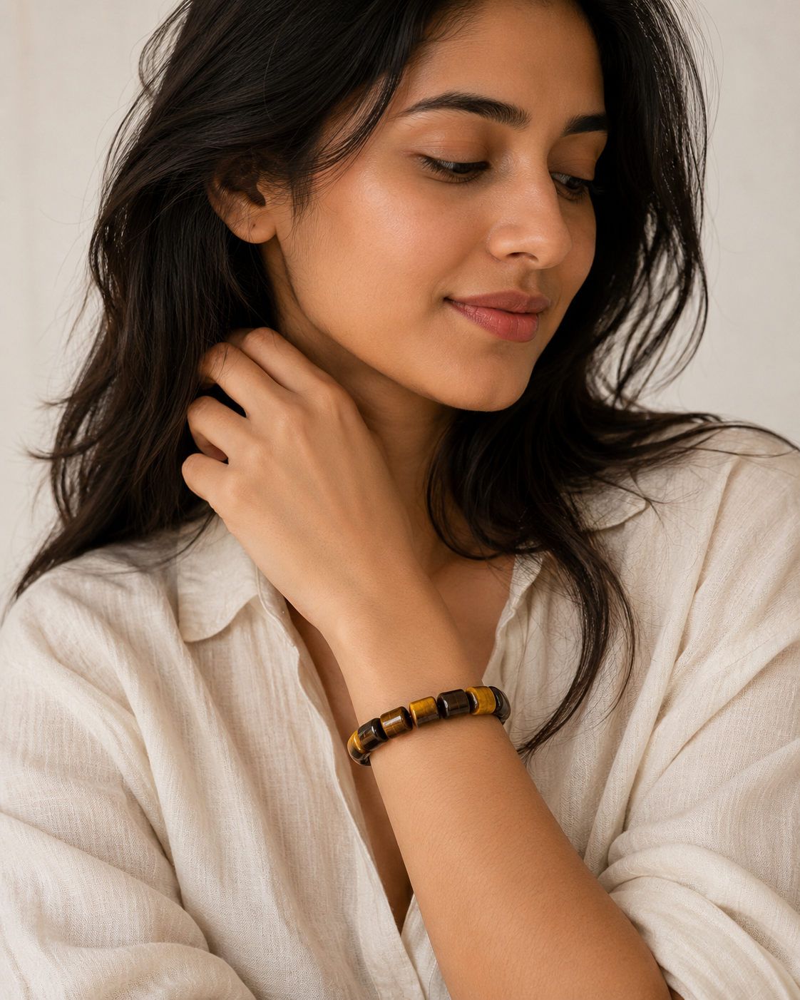 Tiger Eye Tube Bracelet