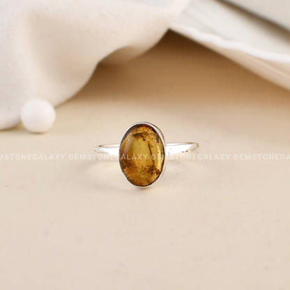 Amber Adjustable Ring