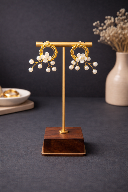 Elara Pearl Bloom Earrings