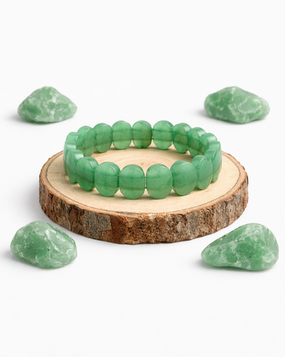 Green Aventurine Oval Cut Bracelet