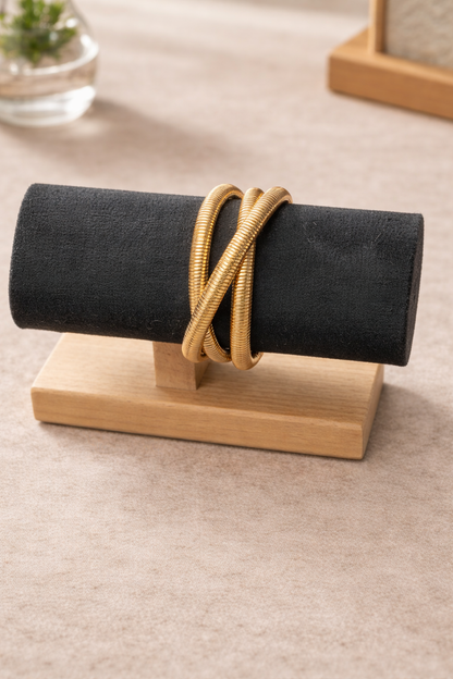Auric Coil Statement Bracelet
