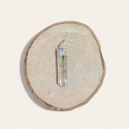 Clear Quartz Pencil Pendant