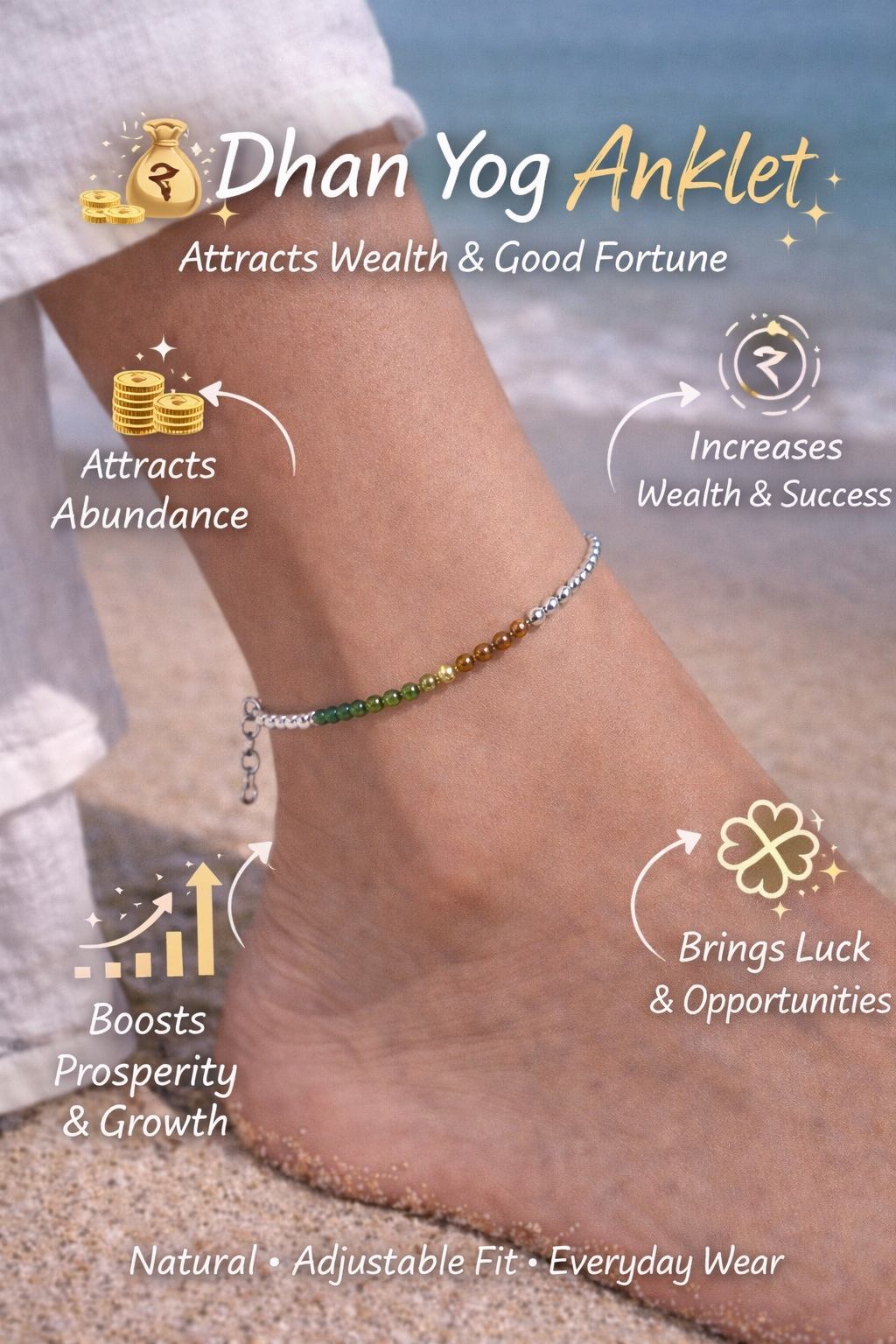Dhan Yog Adjustable Anklet