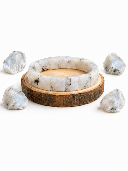 Moonstone Square Cut Bracelet
