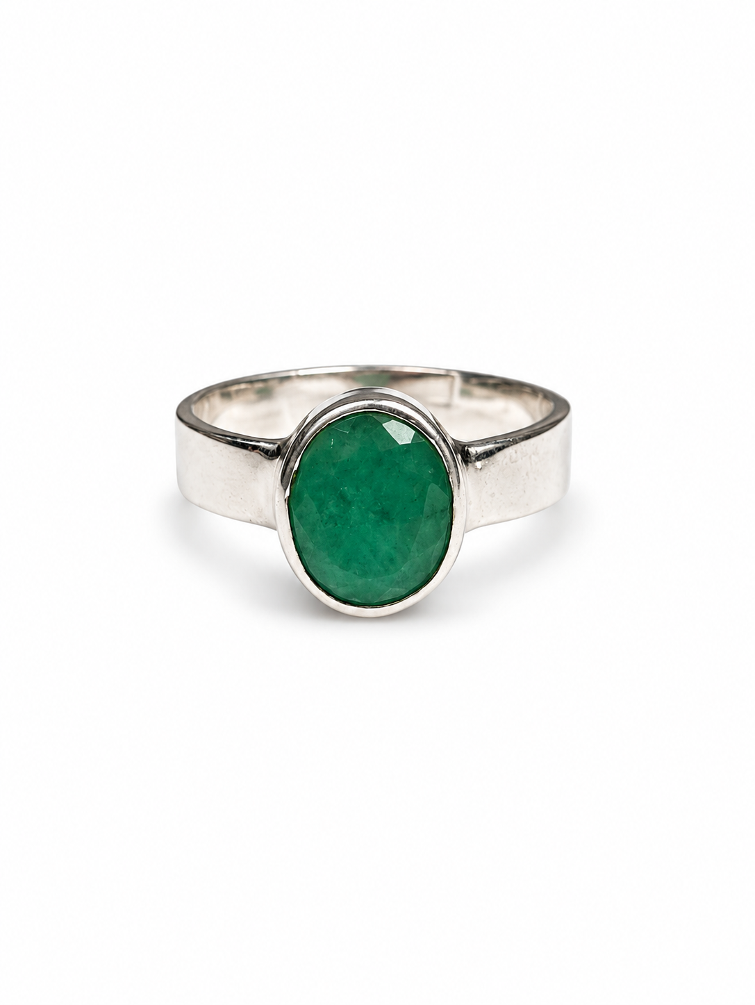 Emerald Adjustable Ring
