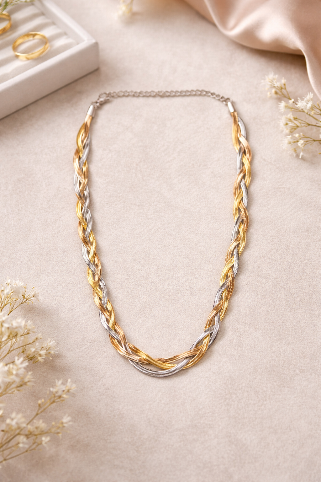 Trinity Luxe Braided Necklace