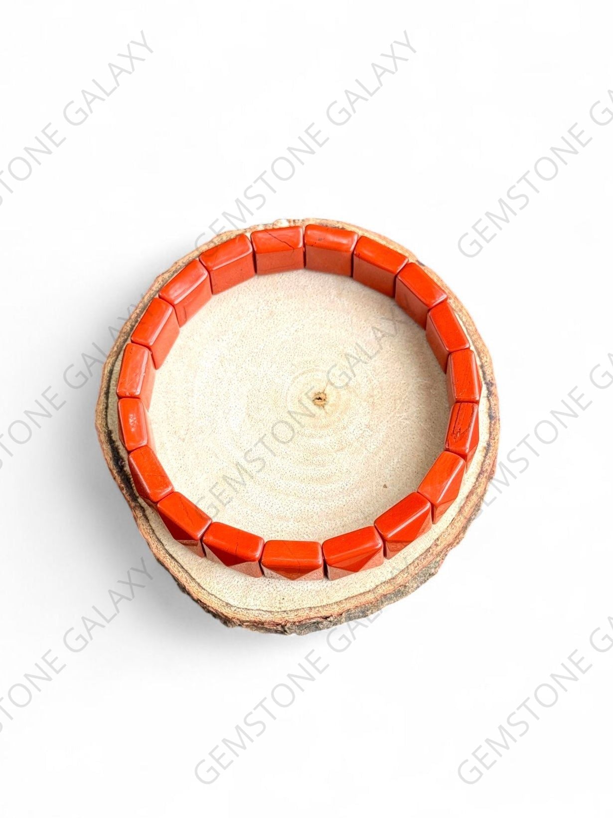 Red Jasper Square Cut Bracelet