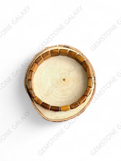 Tiger Eye Square Cut Bracelet