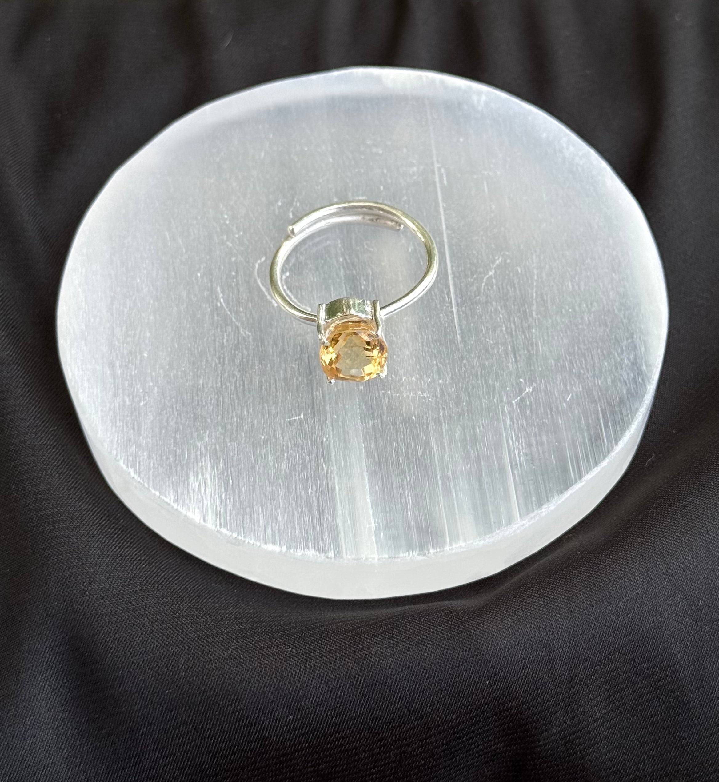 Citrine Adjustable Ring