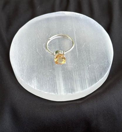 Citrine Adjustable Ring
