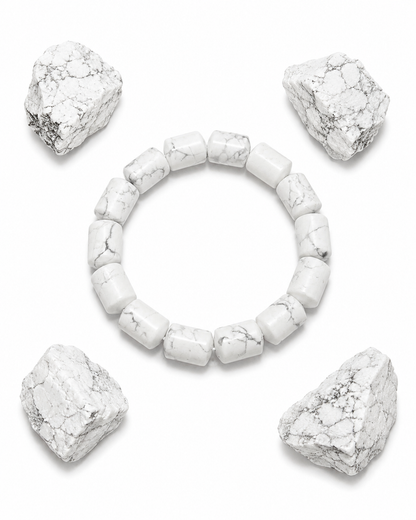 Howlite Tube Bracelet