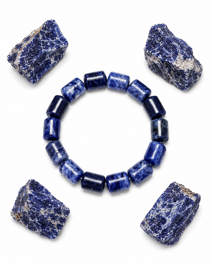 Sodalite Tube Bracelet