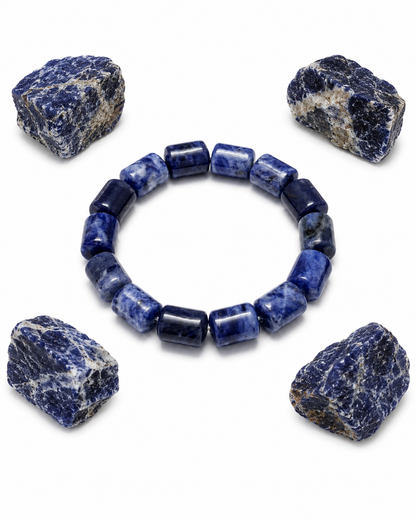 Sodalite Tube Bracelet