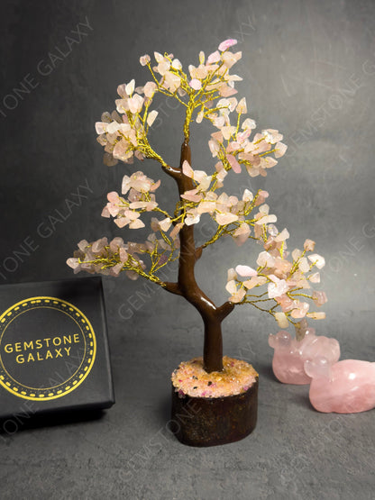 rose quartz bonsai tree Rose Quartz Tree – Gemstone Galaxy