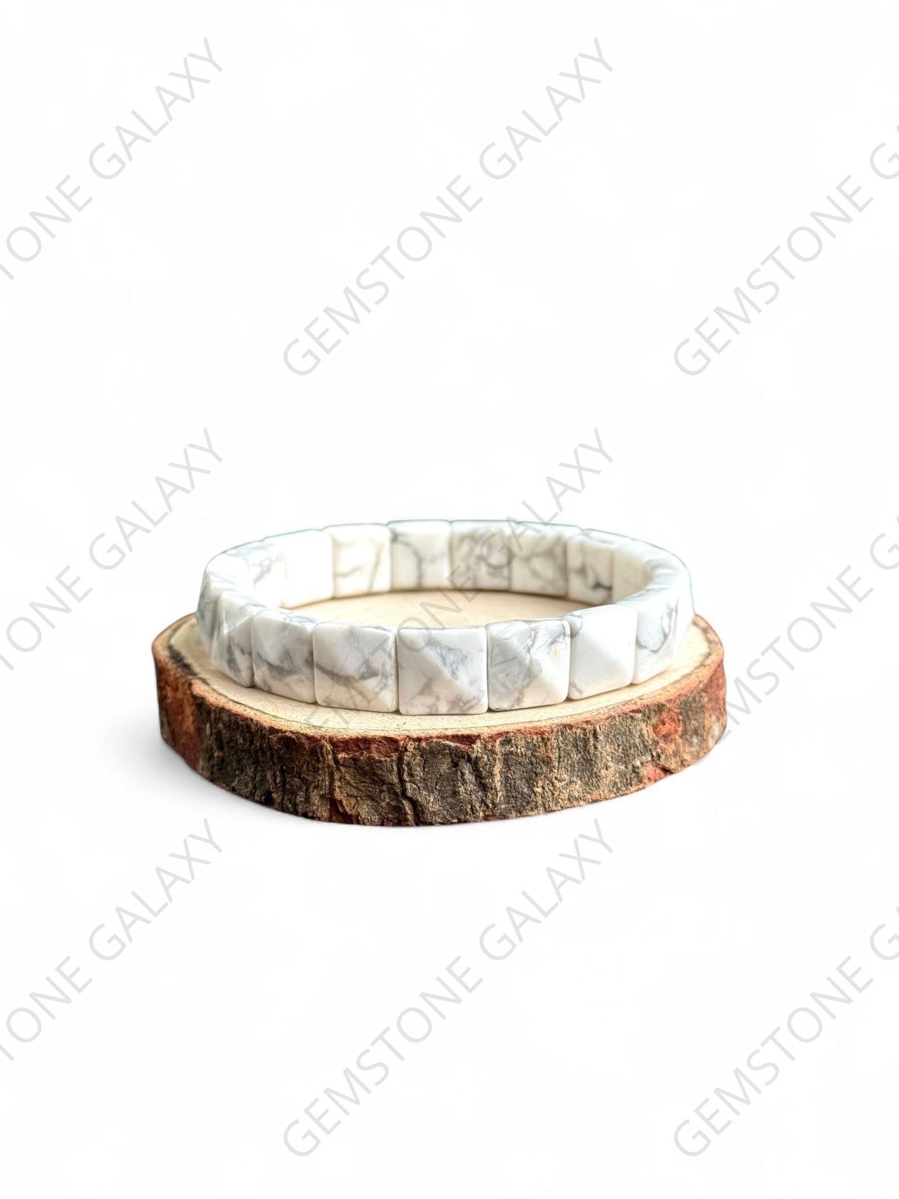 Howlite Square Cut Bracelet