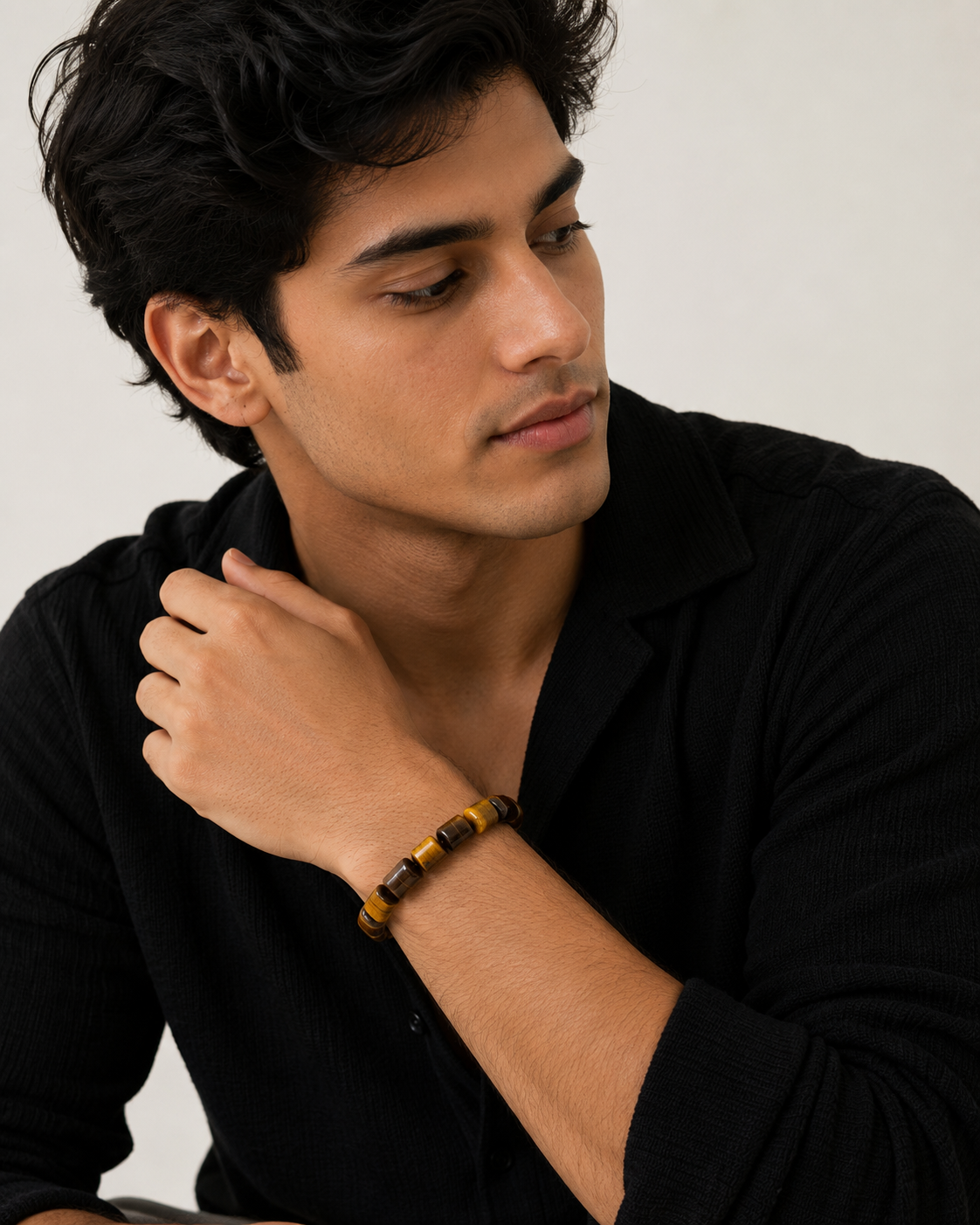 Tiger Eye Tube Bracelet
