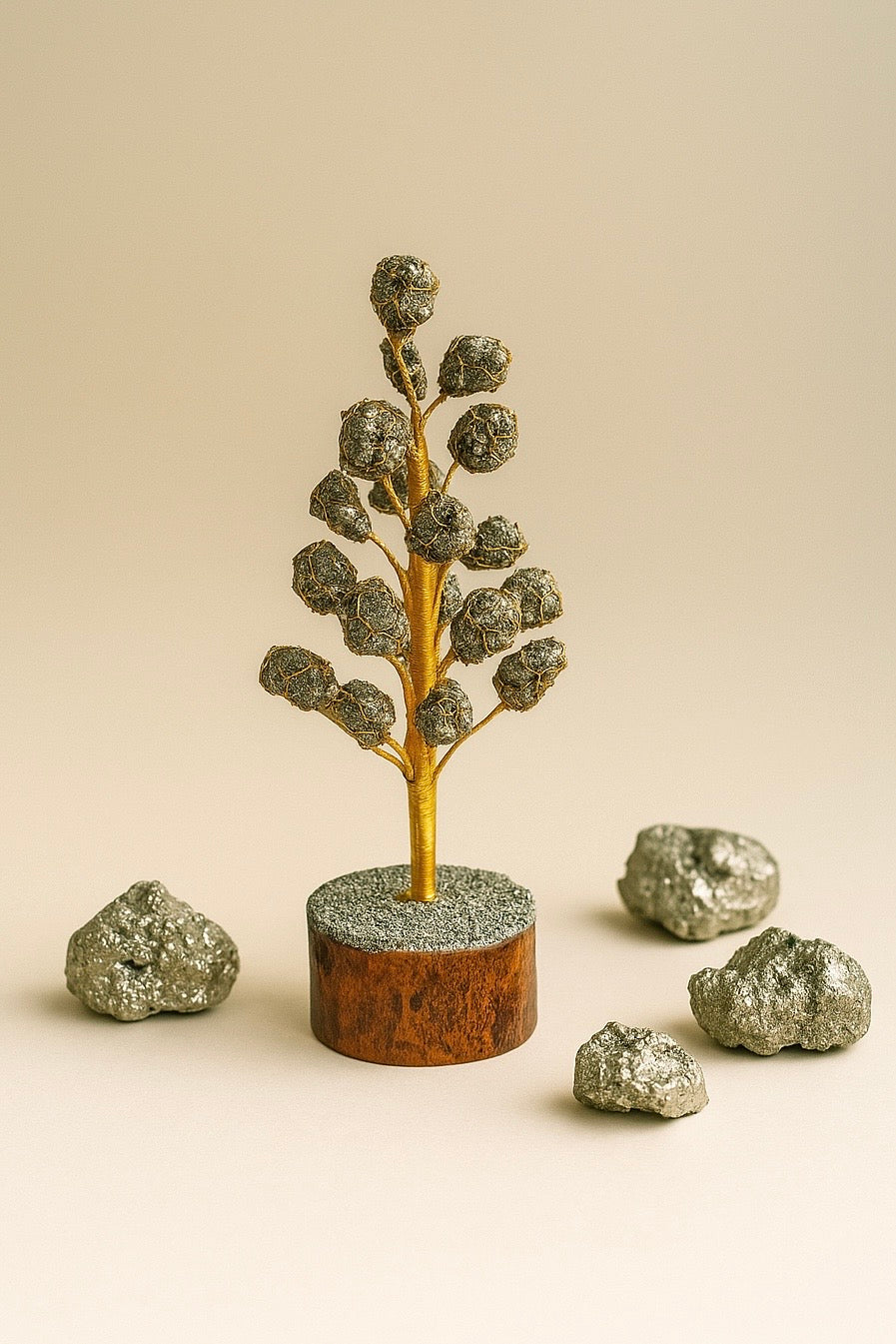 Raw Pyrite Tree