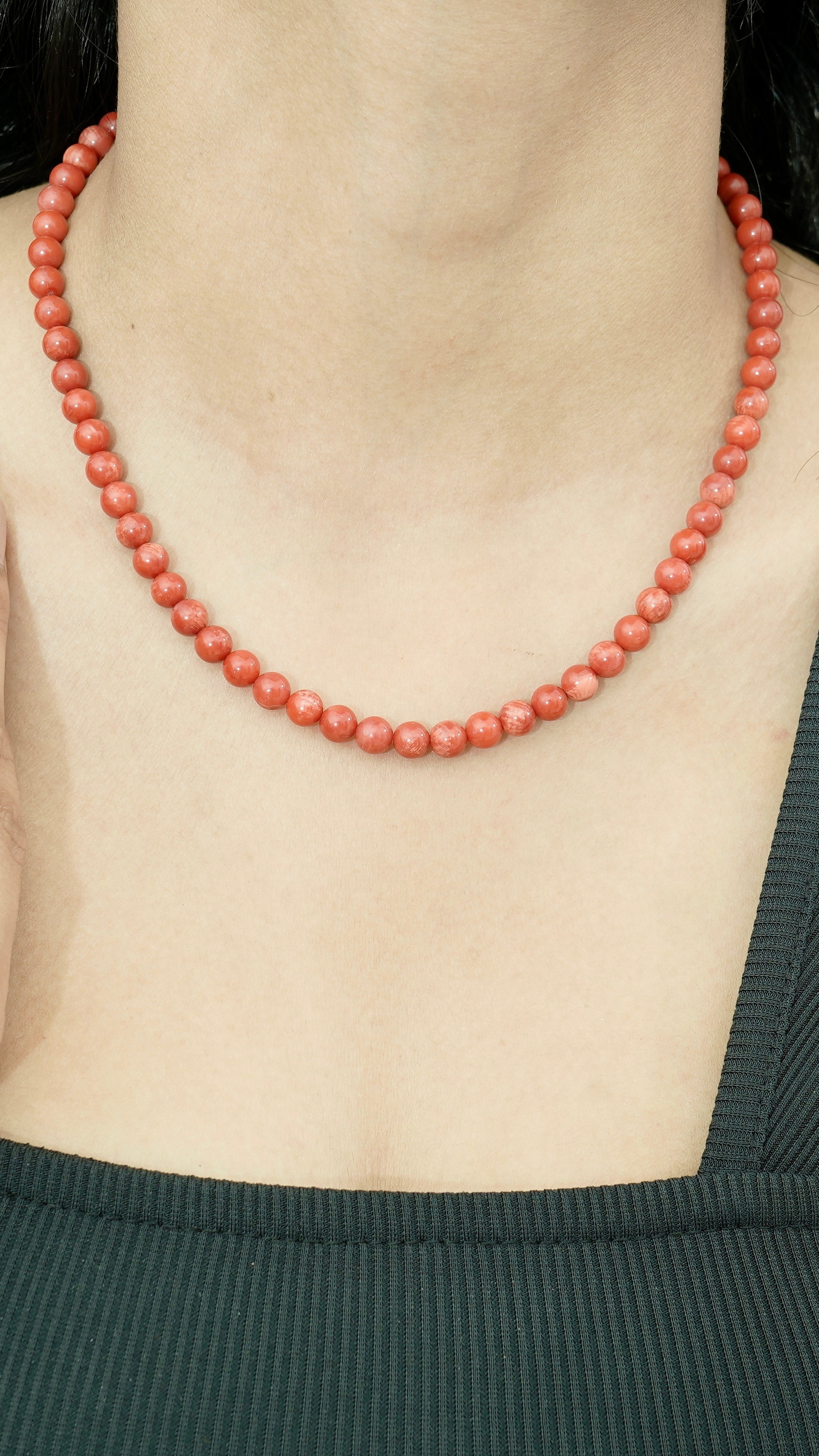 Red Coral (Moonga) Necklace