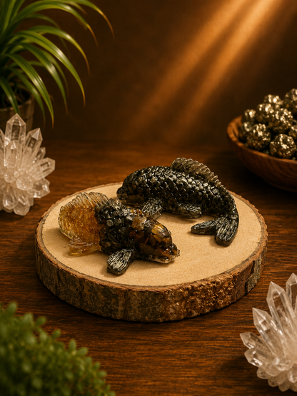 Dhan Yog Fish & Pyrite Fish Combo