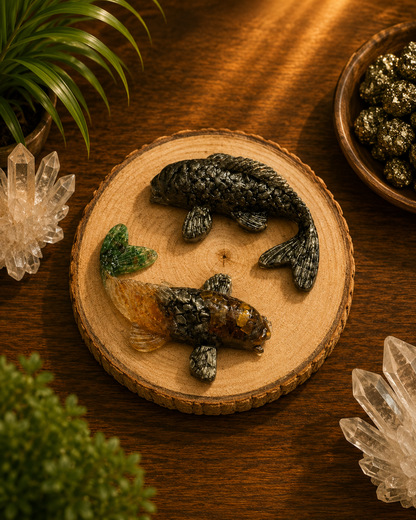 Dhan Yog Fish & Pyrite Fish Combo