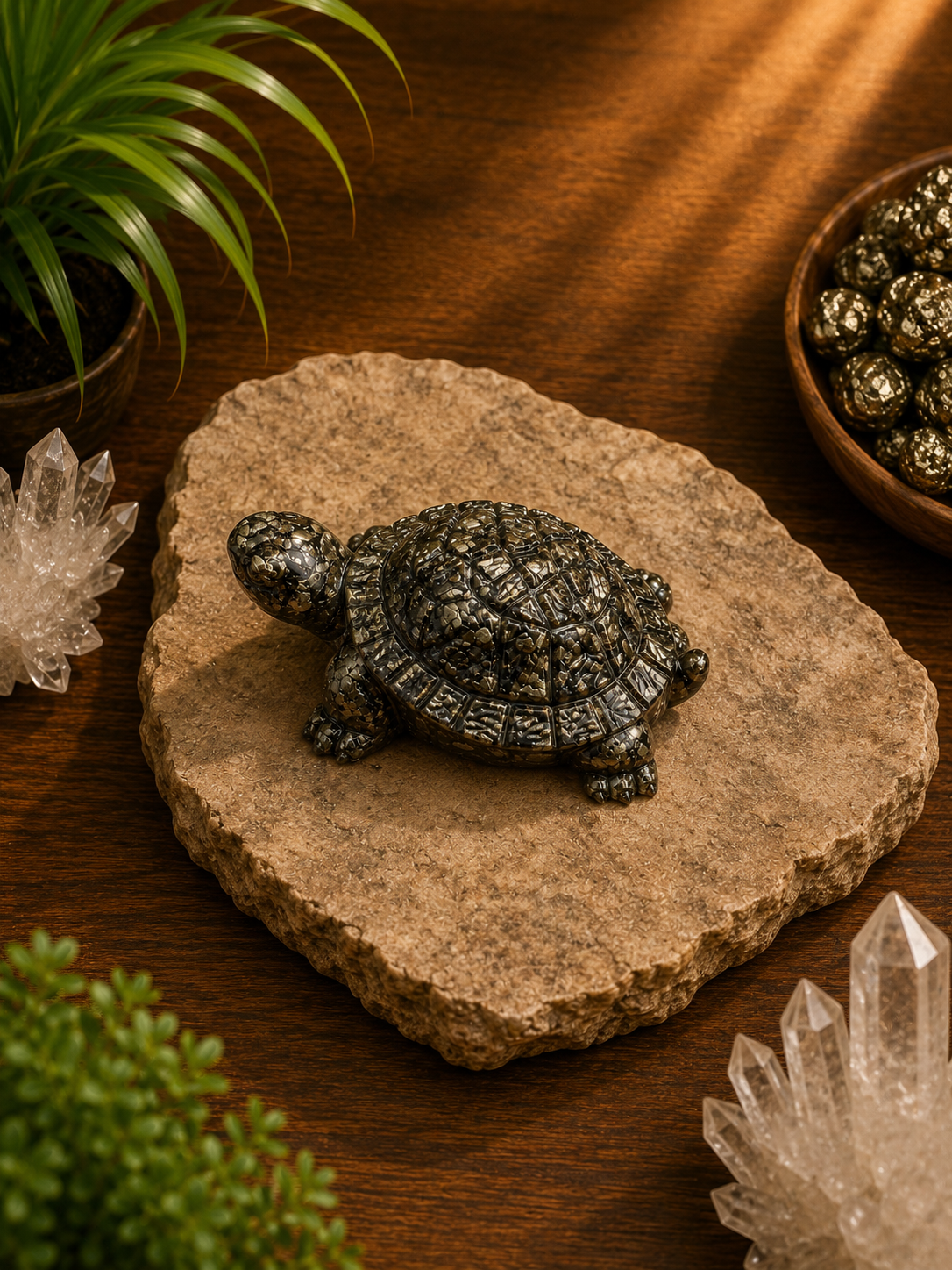 Vastu Pyrite Tortoise (Large Size)