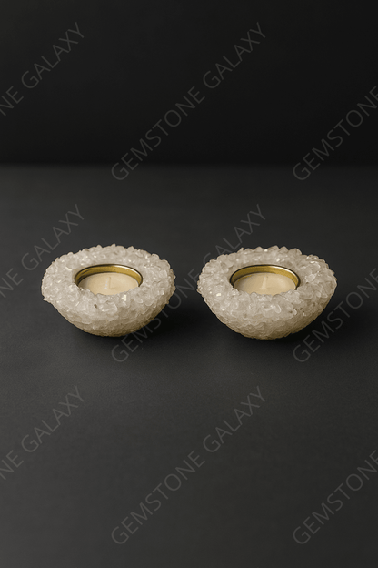 Moonstone Crystal Candle Holder