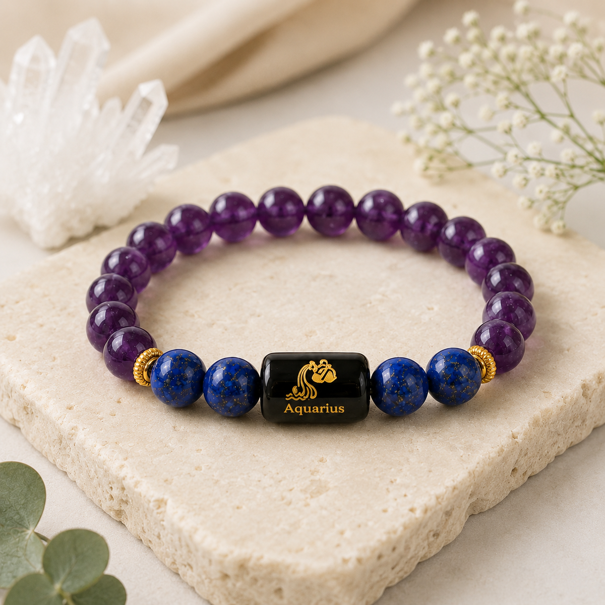 Aquarius Zodiac Bracelet (कुम्भ राशि)