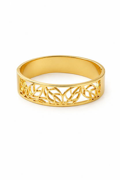 Regal Filigree Gold Bangle