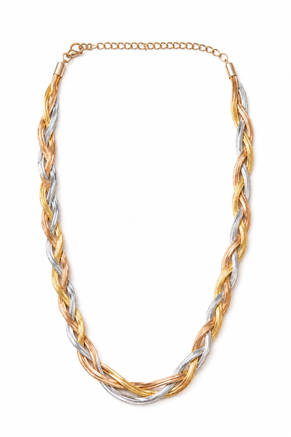 Trinity Luxe Braided Necklace