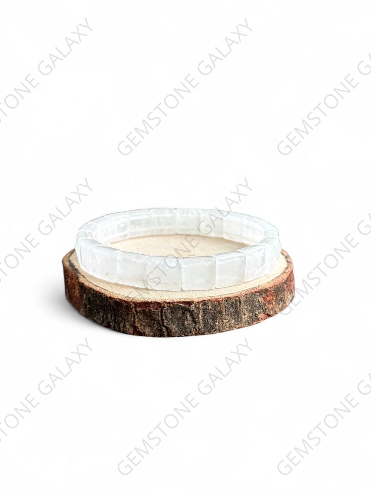 Clear Quartz Square Cut Bracelet