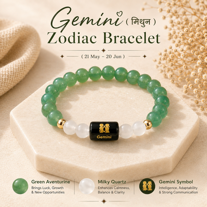 Gemini Zodiac Bracelet (मिथुन राशि)