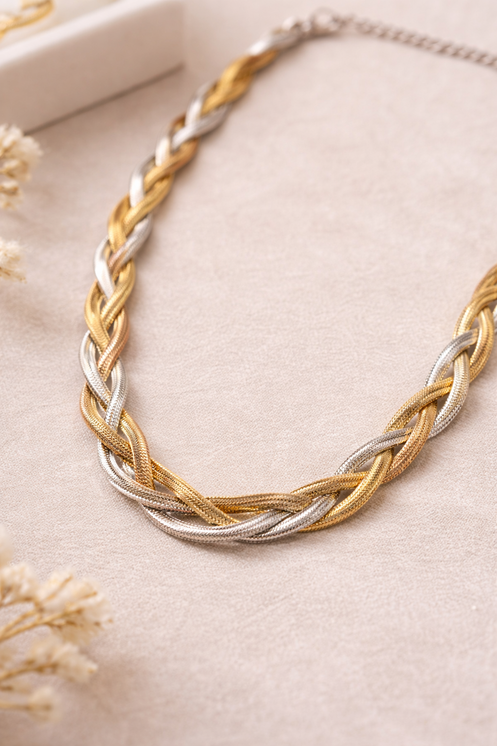 Trinity Luxe Braided Necklace